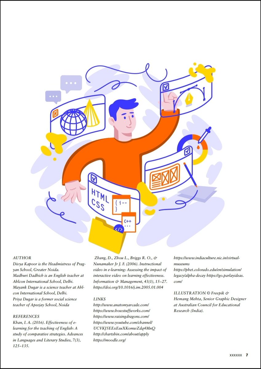 Honoured to be published in @teacher magazine with our article on #tips_for_virtual_classes. Gratitude to <a href="/madhuri_dadhich/">Madhuri Dadhich</a> and <a href="/mayankdugar21/">Mayank Dugar</a> for the collaboration on the same!! <a href="/EdChatIND/">#EdChatIND</a> <a href="/EdChatEU/">#EdChatEU 🇪🇺</a> <a href="/Highr_TeacherEd/">Highr</a> <a href="/Teacher/">mike</a>rPros <a href="/AbhilashaTochi/">Abhilasha Singh #T4Ambassador #TeachSDGs #UNGSPAdv</a> <a href="/YouktiLab/">Youkti Impact Lab</a> <a href="/kaushalsen_15/">𝓚𝓪𝓾𝓼𝓱𝓪𝓵 𝓢𝓮𝓷 👨🏽‍🏫🇮🇳</a>