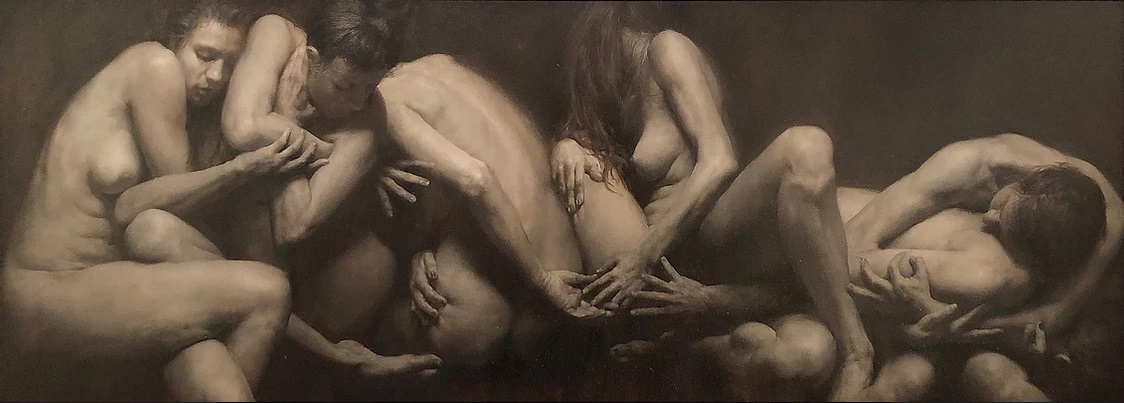 EspaiMedusa's tweet photo. Nuestro #ArtistadelaSemana es el pintor Stephen Early.
Dedicado exclusivamente al arte figurativo y en particular al retrato.
"Bittersweet distractor",óleo sobre lienzo,35.6 x 96.5 cm.2018. (abrir la imagen)
Más obras en IG: @stephenearly_studio
#artistadelasemana #stephenearly https://t.co/L04LfkvbTn