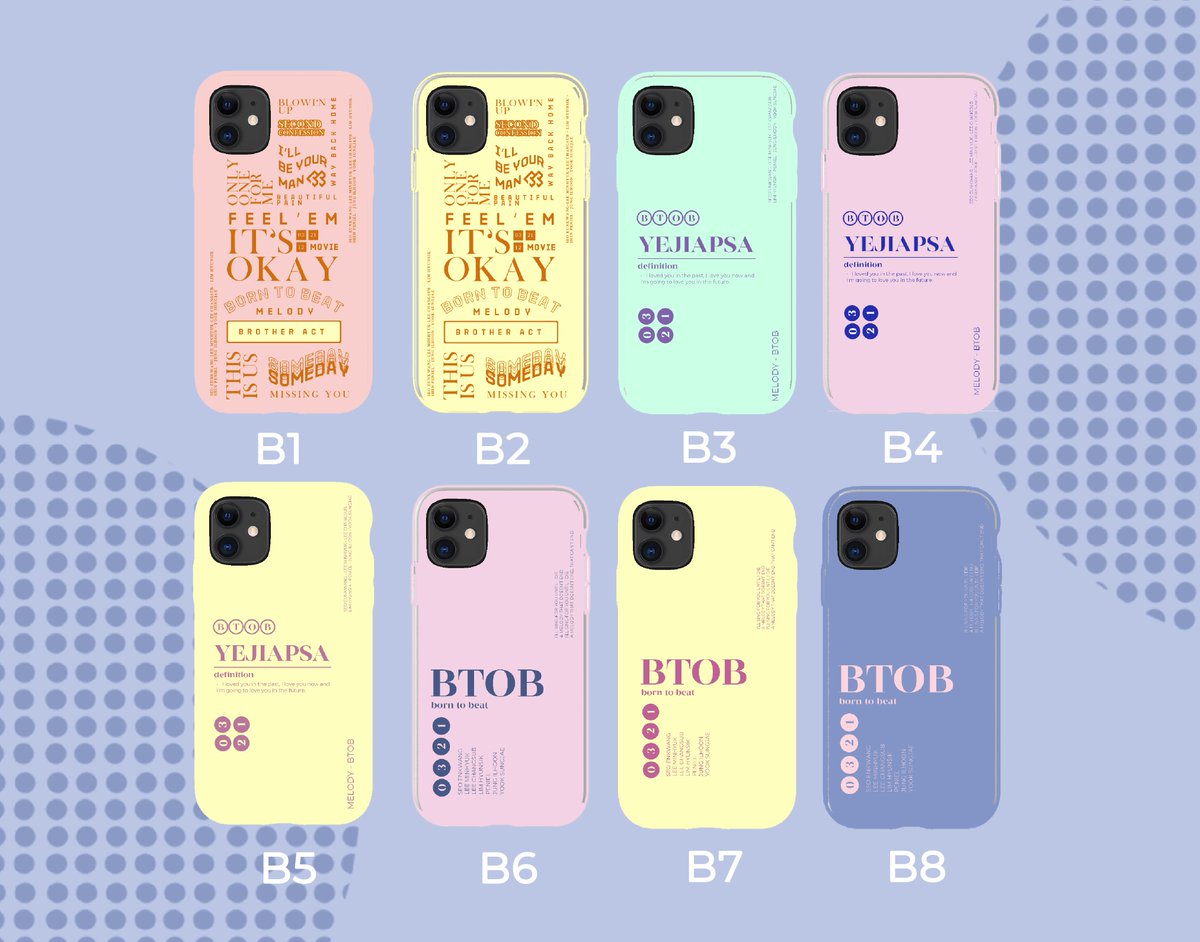 UNIVERSE! MELODIES! check out these new sets of designs Collection 3 | Pentagon & BTOB Phone casesPre-order link:  https://bit.ly/3gYVrTr Available units:  https://bit.ly/2BJOyVS For questions/inquiries dm me.Follow our instagram account @/dsign.mnl