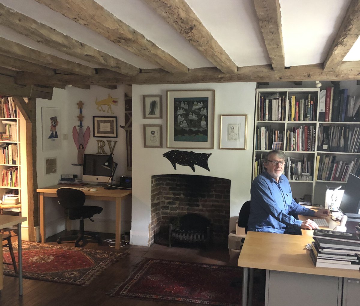 J_L_Gallery's tweet photo. MEET THE COLLECTOR | John Maizels first published @RawVisionMag in 1989 with the express purpose of bringing the phenomena of #OutsiderArt to a wider public. 

In part 35 of my series I interview John &amp; Maggie Maizels to hear more about their passions:

https://t.co/5j35bsOwn7 https://t.co/4uEFv37OoX