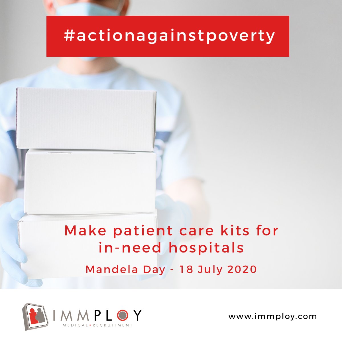 Immploy's tweet photo. #MandelaMonth is about changing the world for the better no matter how small your action. These ideas are small steps you can take in your #actionagainstpoverty. #sanitise #mask &amp; #keepyourdistance when handing over donated items. https://t.co/VATtceqosu