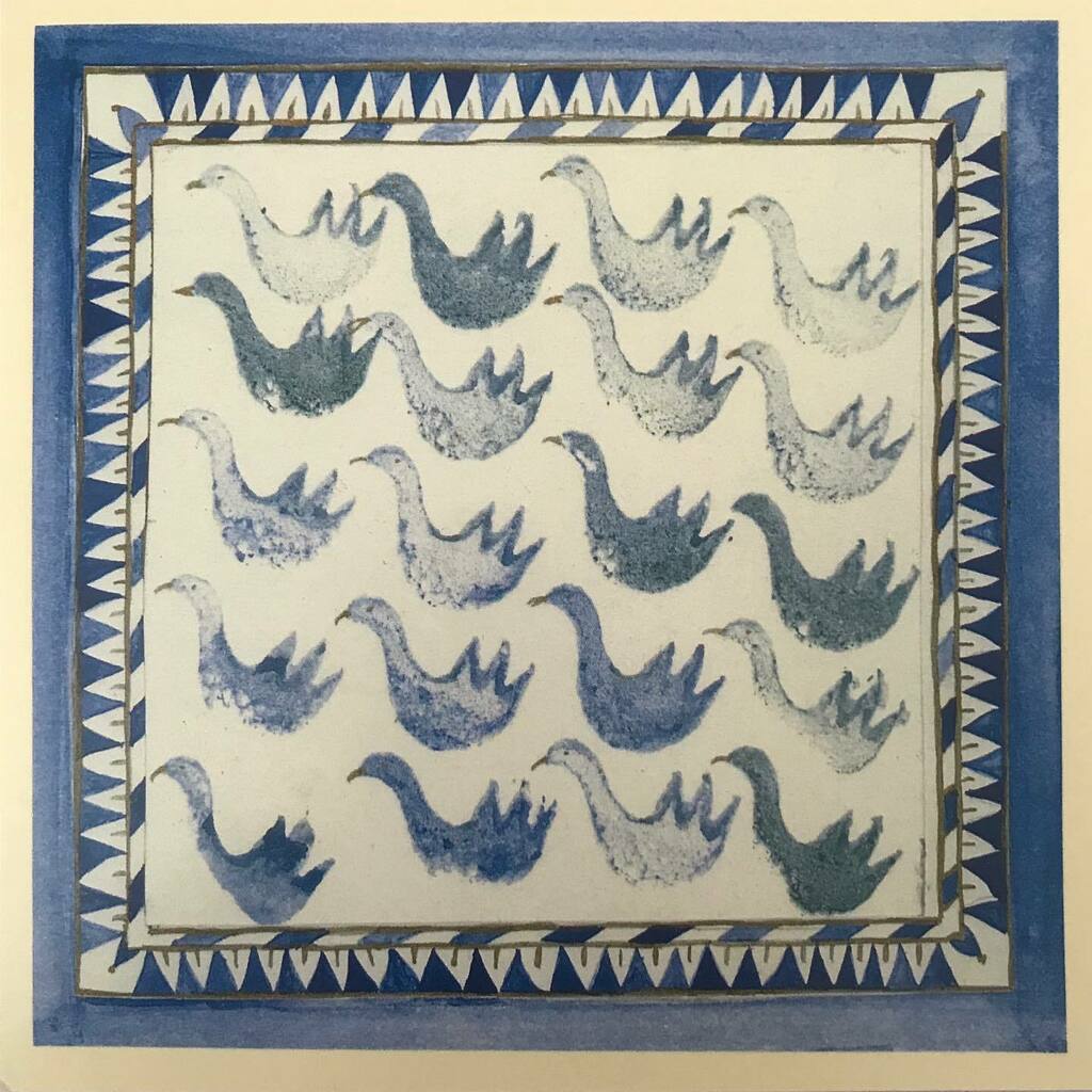 marigoldfinds's tweet photo. 1995 greetings card by Claire Maddicott. The image title is “I will fill your house with wild birds and they will sing for you.” I roll those words round in my mind from time to time like a love song to myself. #clairemaddicott #lovelywords #simplepleasu… https://t.co/fNM5YC00Y3 https://t.co/QBaIyPrQBe
