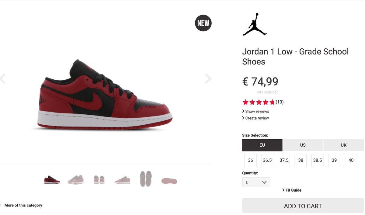 jordan 1 low reverse bred canada