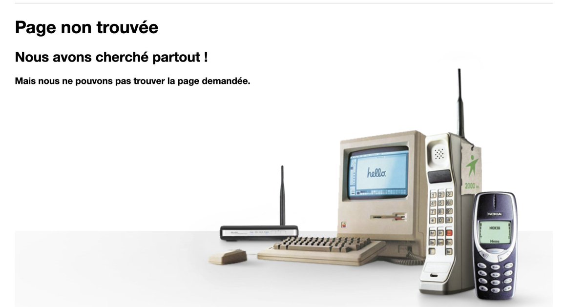 Vous êtes sérieux !? Ce n'est pas permis en 2020 quand on doit retrouver une facture dans son compte client de tomber sur une page erreur... <a href="/orange/">Orange</a> #ouille