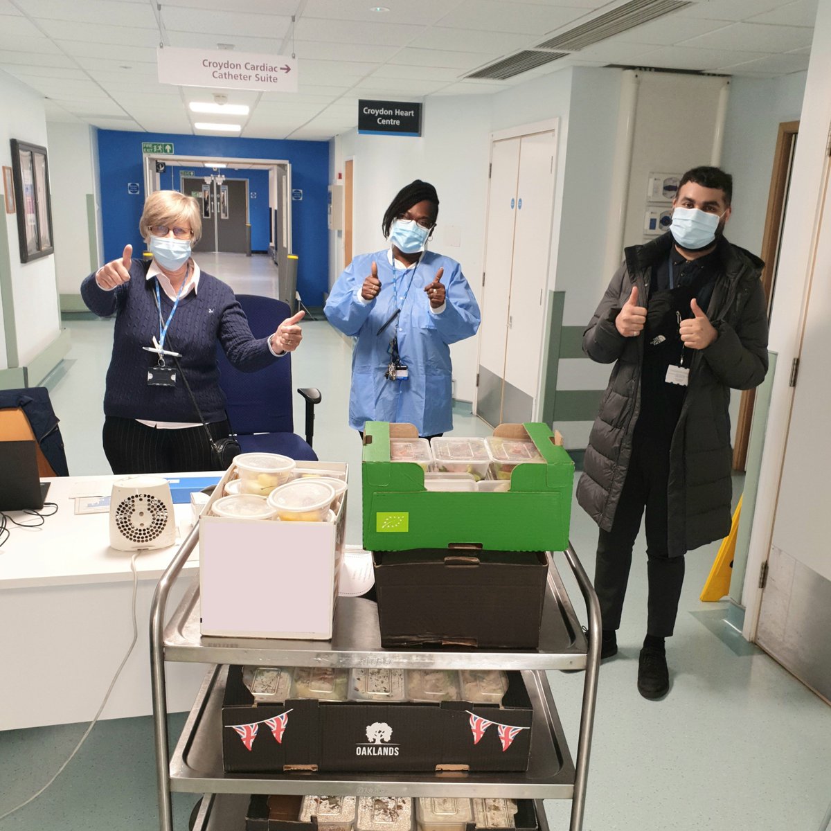 Huge thanks to our local The Conquering Hero for their donations of healthy food to our hardworking staff over recent weeks🍲Today was their final delivery here as venues are getting back to the 'new normal'. Staff in our planned care zone look forward to tucking in! <a href="/theconqse19/">The Conquering Hero</a>