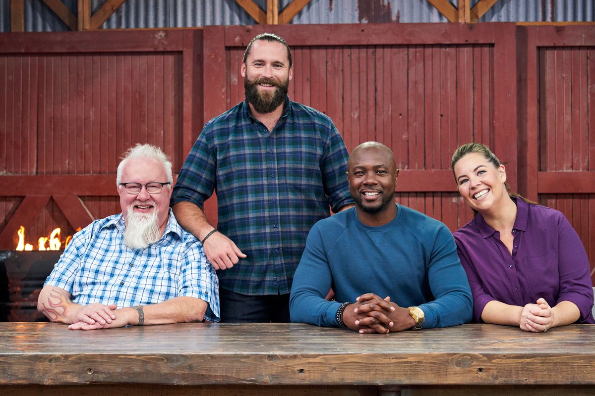 DrBBQ's tweet image. For all my Canadian friends you can see me and these other fun judges on #firemasters this week @FoodNetworkCA Thursday night at 11:00pm. Always fun to hang out with @EddieJackson    and we always eat well! 🔥🔥🔥#livefirecooking
