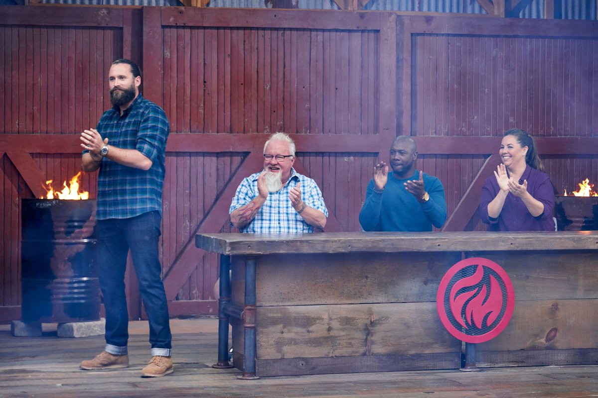 DrBBQ's tweet image. For all my Canadian friends you can see me and these other fun judges on #firemasters this week @FoodNetworkCA Thursday night at 11:00pm. Always fun to hang out with @EddieJackson    and we always eat well! 🔥🔥🔥#livefirecooking