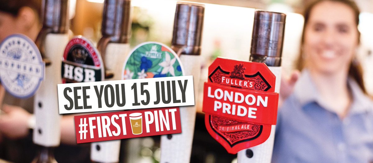 Good news! We’re thrilled to announce that we are reopening our doors on 15th July. It’s been a long time since we’ve seen you and we’ve been working hard behind the scenes to ensure a safe, clean and warm welcome #FirstPint #PubsReopening