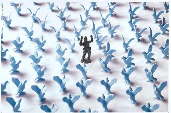 PabloGr13346576's tweet photo. Yossi Lemel anti-war posters (2005) https://t.co/IfGwAiCcP2
🇮🇱☮️
#antwar, #dove, #eusoldatini, #Israel, #Peace, #pigeon, #plasticsoldiers, #poster, #toysoldiers, #war, #YossiLemel https://t.co/0xKP7Gq6IE