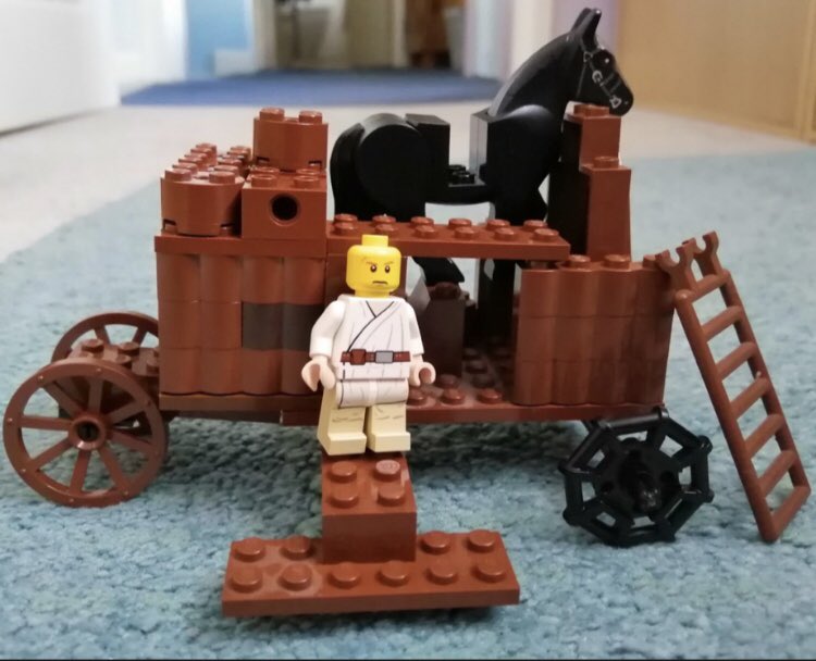 If they’d had Lego in 1184 B.C. the Trojan horse would surely have looked exactly like this! Such a great model from Megan (yr 7) in Turkish week. <a href="/thealegreen/">Theale Green School</a> #thealegreen365