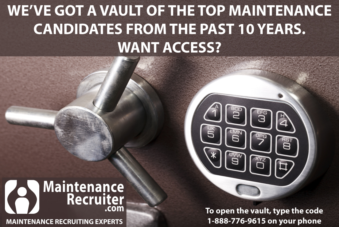 Maintrecruiter's tweet photo. We're like your own personal Ft. Knox for highly qualified Maintenance Candidates! I'm not sure what you're waiting for, it's time to Call The Experts! 1.888.776.9615 or visit https://t.co/6EbKuYnKim

#maintenancerecruiter #calltheexperts https://t.co/Tt61qrk4Fs