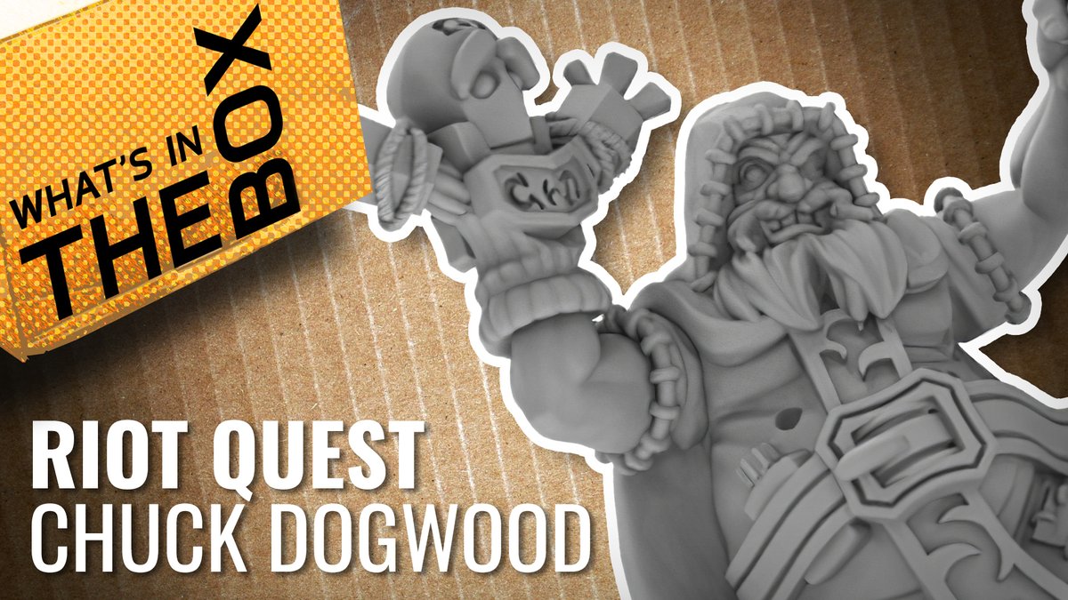PAGE5GR's tweet image. privateerpress: RT ontabletop: We're Unboxing the Chuck Dogwood character expansion for privateerpress Riot Quest - will you be adding this fellow into your games? ow.ly/9FYb30qWZOf #OTT #OnTableTop