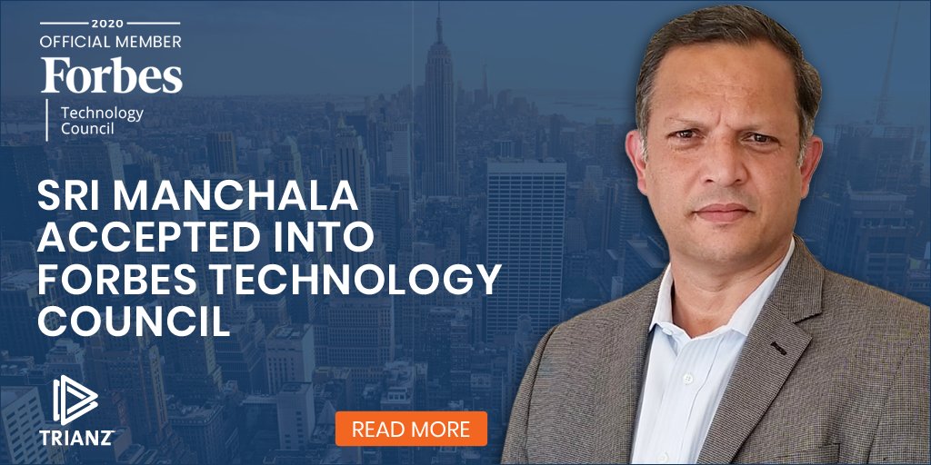 trianz's tweet photo. Our Chairman &amp; CEO Sri Manchala is now a member of the Forbes Technology Council, an invitation-only community for world-class CIOs, CTOs, and tech execs. A huge recognition of Sri’s expertise in leading impactful digital transformations - https://t.co/PeuAMjSAtq
@ForbesTechCncl https://t.co/zzMCusPGBC
