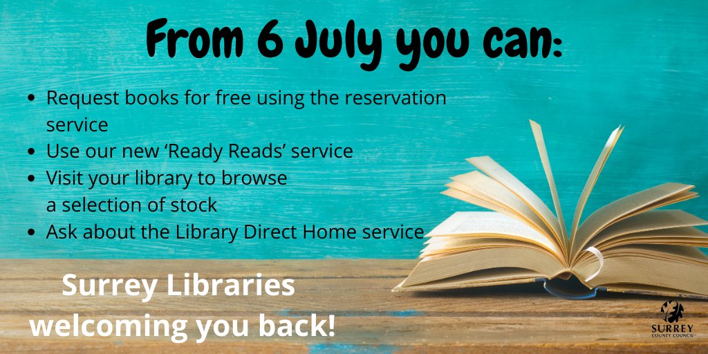 SurreyLibraries's tweet image. Our #Libraries can now offer: books&apos; requests, browsing our selected stock and #LibraryDirect service.  Please, check our website for more information: ow.ly/2MJB50AsBfj #LibrariesConnected