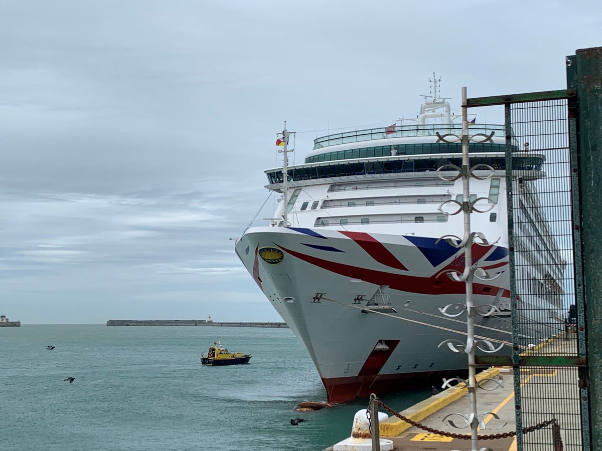 It takes ships and vessels of all sizes to keep things moving along with the #keyworkers. #Arcadia preparing to sail yesterday @Port_of_Dover @InvestInDover @strait_shipping