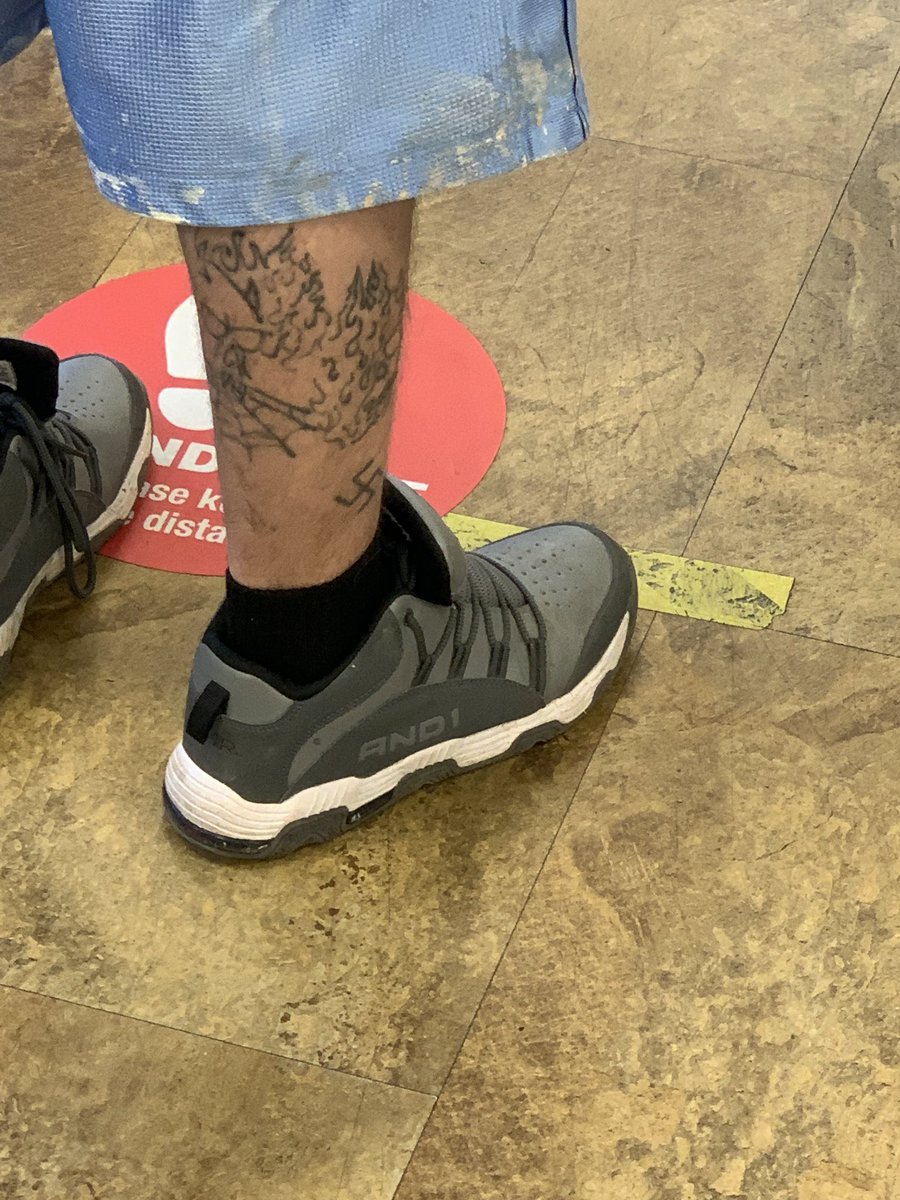 I saw this at the gas station. The and 1s are bad but the swastika is so much worse