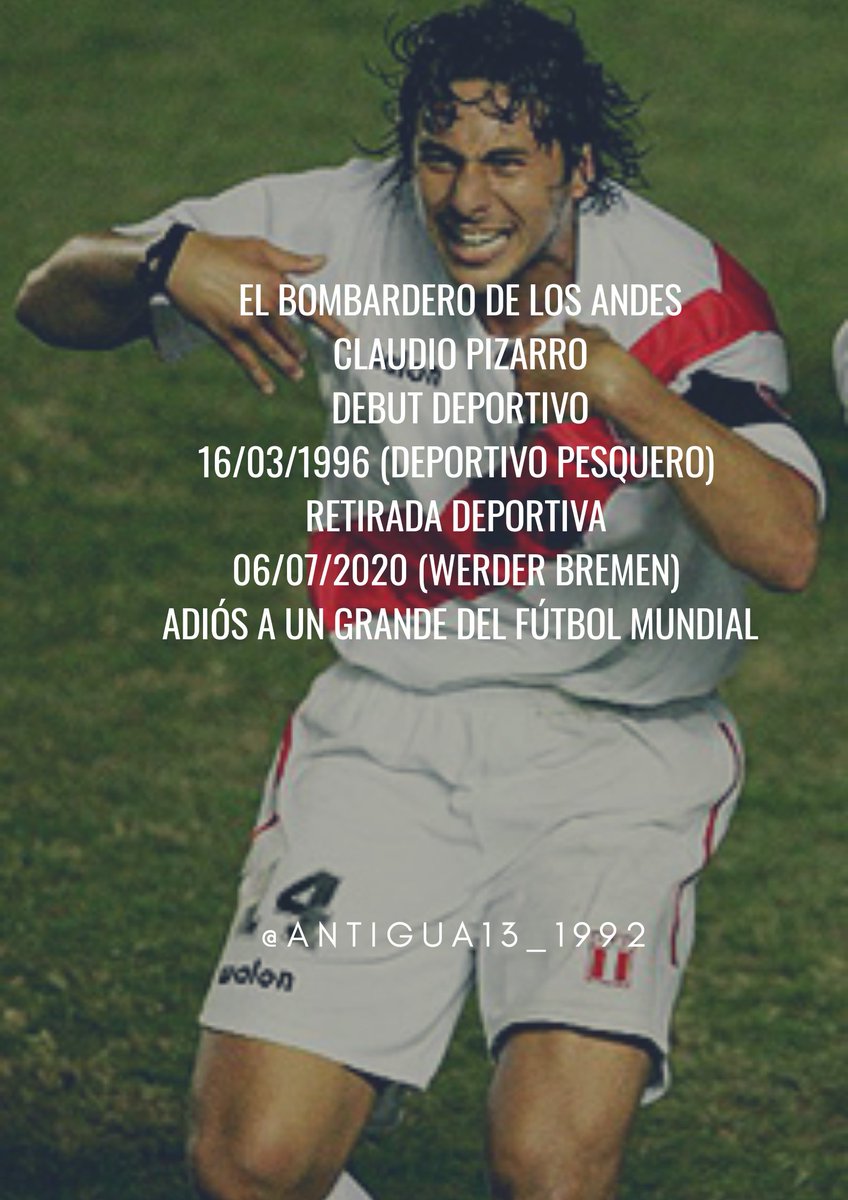 Antigua13_1992's tweet photo. LAS CANCHAS Y REDES DEL FÚTBOL TE VAN A EXTRAÑAR, UN HOMENAJE A LOS ÍCONOS DEL FÚTBOL SUDAMÉRICANO. 
EL BOMBARDERO DE LOS ANDES!!!
@pizarrinha https://t.co/XQpxczmAld