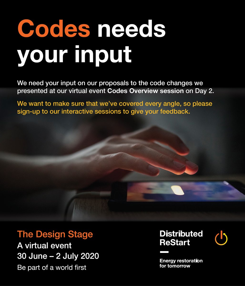 neso_energy's tweet image. We&apos;re asking for industry&apos;s input on the code changes proposed in our recent #DistributedReStart event&apos;s 𝘊𝘰𝘥𝘦𝘴 𝘖𝘷𝘦𝘳𝘷𝘪𝘦𝘸 session (available on demand at distributedrestart.com).

Sign up here to join the discussion tomorrow at 1.30pm 👉bit.ly/38zNr7k [1/2]