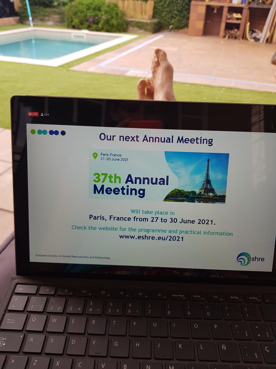 4/76. Accessibility: much much improved! Less costs, no travel, no overnight childcare, no special accommodation…good job  @eshre on making the annual meeting more inclusive! 7. Location: Ah! Livingroom, couch, office, jard…here is mine.