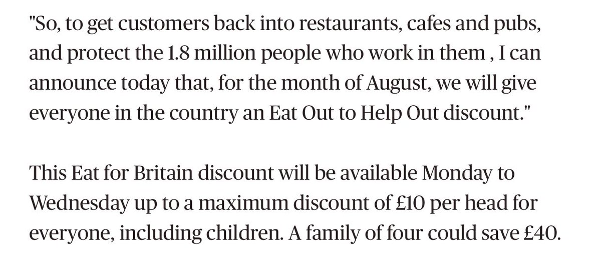 NALC3D's tweet photo. The UK chancellor has announced the Eat Out to Help Out scheme. Offering everyone in the UK £10 discount at Pubs, Restaurants and Bars Monday to Wednesday until the end of August. 
Looks like a pub crawl could be affordable now? @RishiSunak https://t.co/3hrv46cgQ5