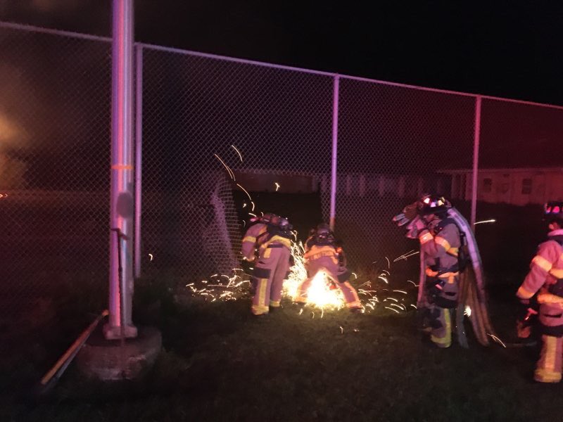 PBCFR's tweet photo. 🔥Commercial Structure Fire 🔥 Images from overnight Fire in Belle Glade. @PBCFR #firefighters found a fully engulfed abandoned building when they arrived at the scene on Orange Avenue Circle. https://t.co/IMRNW5KyL9