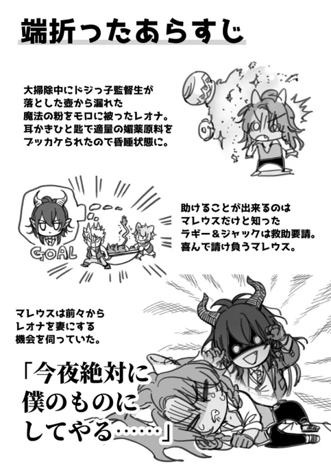 絵のうまい友達(オーク田中)にマレレオの第一弾もらったよ～!!!!続きは後日!!!!ちなみにどちゃくそエロ漫画予定らしい 