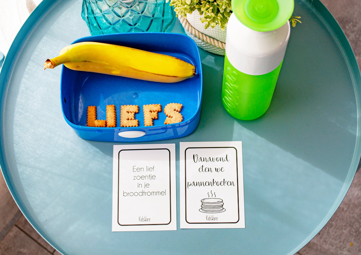 Kidsware's tweet image. Voor na de vakantie, lieve kaartjes om in broodtrommels te doen. 
KidsWare product met veel plezier gemaakt in mijn tijd als overblijfjuf! Volgend jaar groep 5! Spannend #overblijven #broodtrommel #kinderen #webshop #liefsinjelunchbox