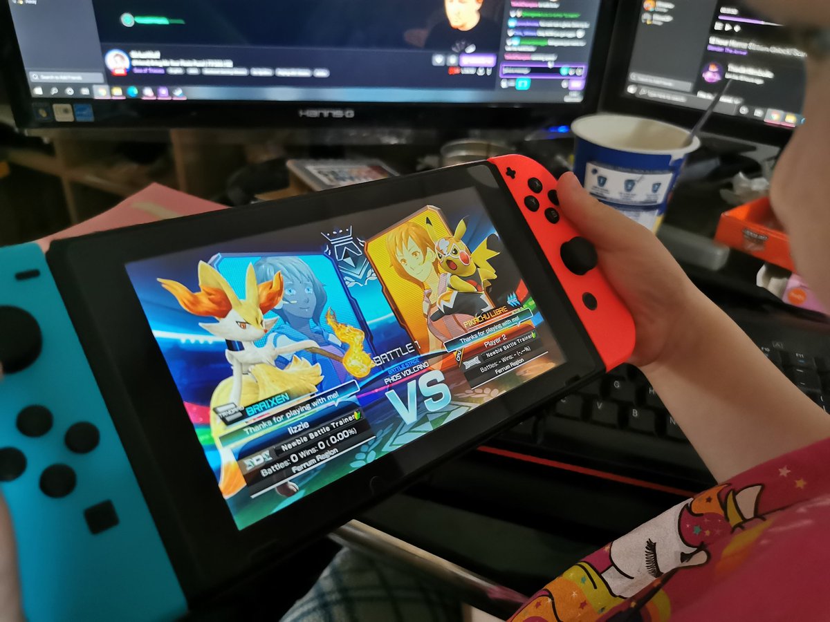 TSimbolic's tweet image. My kid adores #pokemon and got her new switch game in the mail today @pokken_official Love that she's inherited a love of #gaming #futurestreamer? #wednesdaymorning