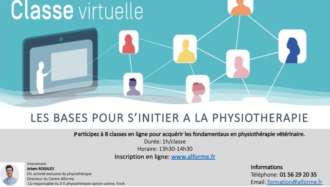 MIKANVET's tweet photo. FORMATION PHYSIOTHÉRAPIE | Le centre Alforme propose une formation en physiothérapie pour les vétérinaires avec un programme complet de la découverte à la spécialisation, en passant par la communication auprès du propriétaire. 
https://t.co/7M8MiVM8OJ https://t.co/is75E82Pwv