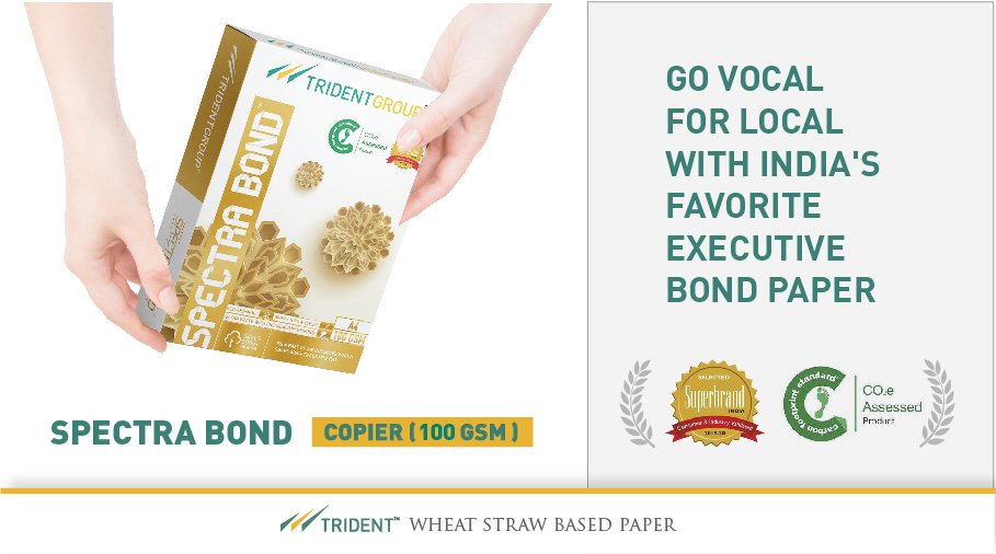 TridentGroupGLB's tweet photo. When it comes to choosing A4 paper for business purposes, Trident Spectra Bond is trusted by millions. This 100 GSM eco-friendly paper is optimized to give the most professional & premium impressions with its excellent stiffness.
#TridentGroup #paper #EcoFriendly #wheatstrawpaper https://t.co/WVn2kTaIYy
