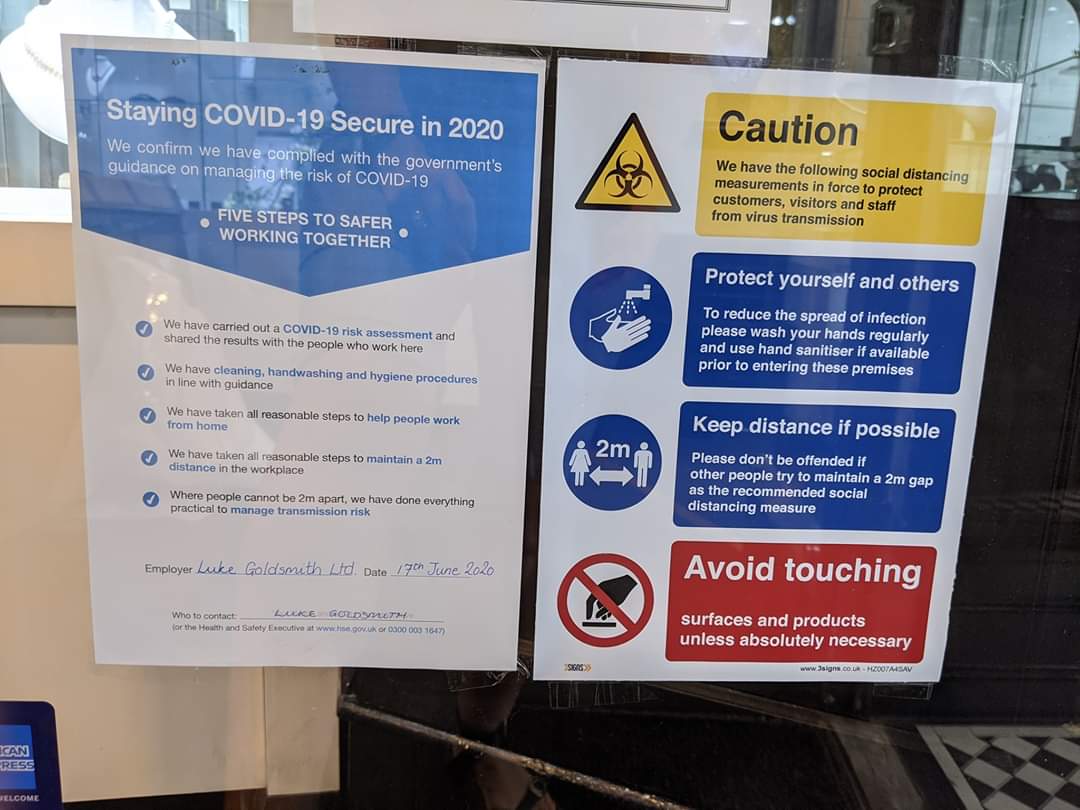 ByLukeGoldsmith's tweet photo. Some would have noticed our store looks a little different now!  The Covid Risk Assessment has been completed &amp; we are doing everything to keep our customers safe at this time. https://t.co/ig4ipmHFuf