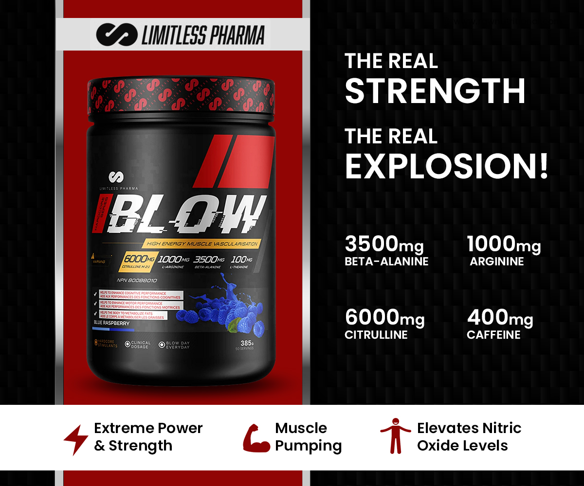 LimitlessPharma's tweet photo. THE REAL STRENGTH
THE REAL EXPLOSION!
- 3500mg BETA-ALANINE
- 1000mg ARGININE
- 6000mg CITRULLINE
- 400mg CAFFEINE

- Extreme Power &amp; Strength
- Muscle Pumping
- Elevates Nitric Oxide Levels
https://t.co/xQU7olF2u9
#PreWorkoutSupplement #BlowPreWorkout https://t.co/dzJrbQEms2
