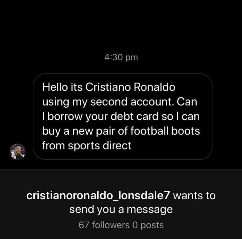 GabyDyerr's tweet photo. Pls confirm @Cristiano x https://t.co/6gfiyZNS1f