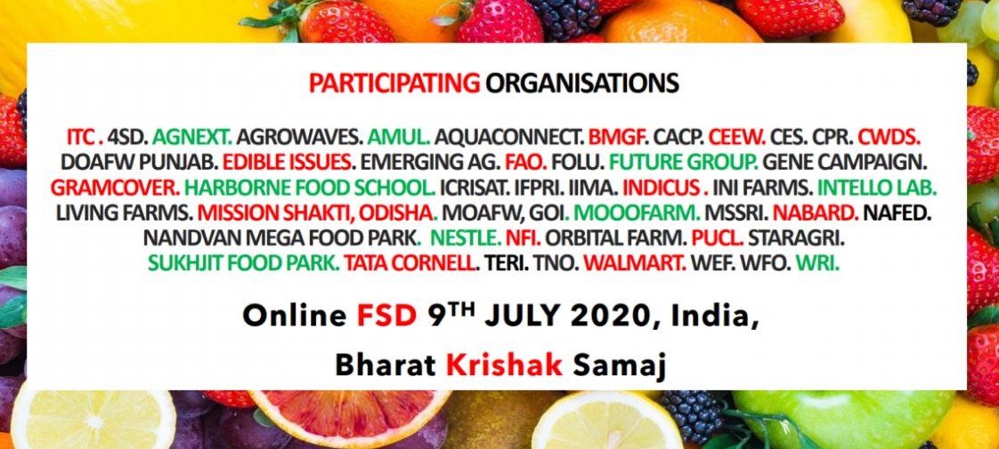 Ajayvirjakhar's tweet photo. Bharat Krishak Samaj
Online
Food Systems Dialogue, India
Thu 9July 2020
Curated & facilitated by Dr. David Nabbaro
>50 Participating organizations: Academia, Civil Society, Farmer, FPO, Govt Center & State, Multilateral, Private Sector, individuals & those difficult to classify https://t.co/i0hnULbdgg