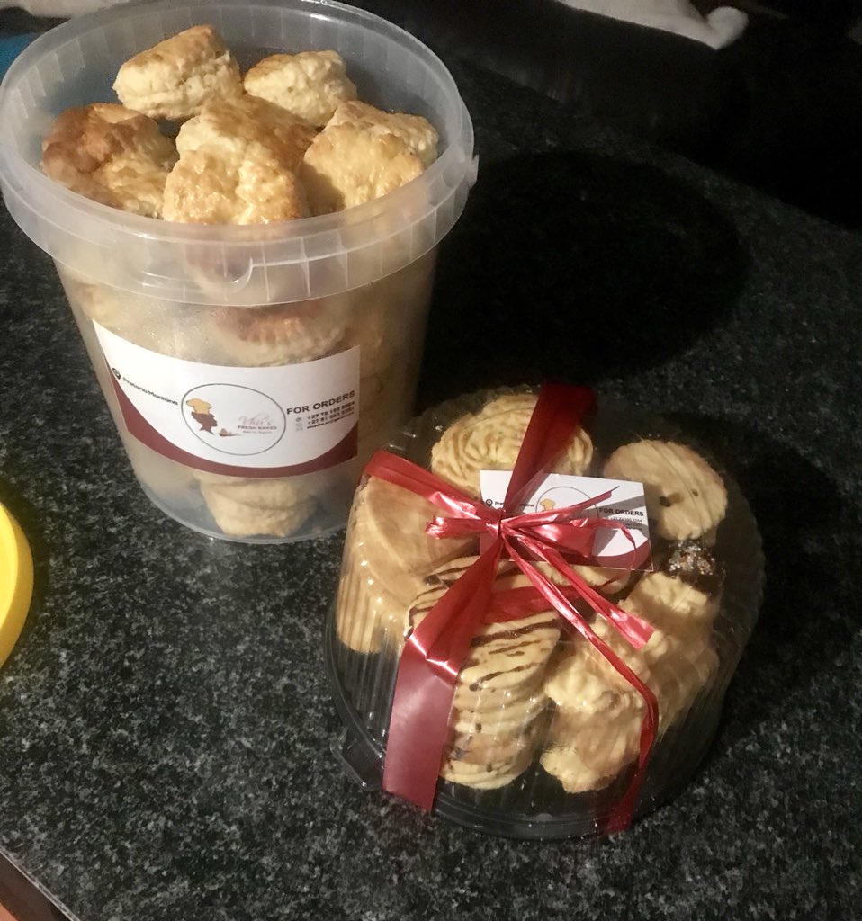 vhusha_m's tweet photo. For Delicious ,freshly baked , affordable treats ,Donot hesitate to place your orders.. 
 Vhu’s Fresh Bakes .....we are based in Pretoria Montana 
#GirlTalkZA #wednesdaymorning @djsbu @FloMasebe @Phalaphala https://t.co/hFv1UiSu8N