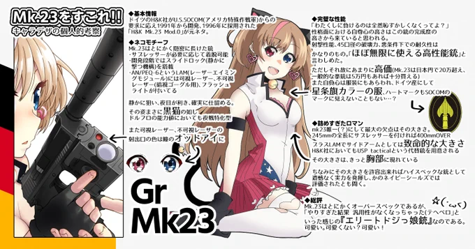 ✨Mk23をすこれ!!!?～キャラデザについて～
(個人的見解) #ドルフロ 