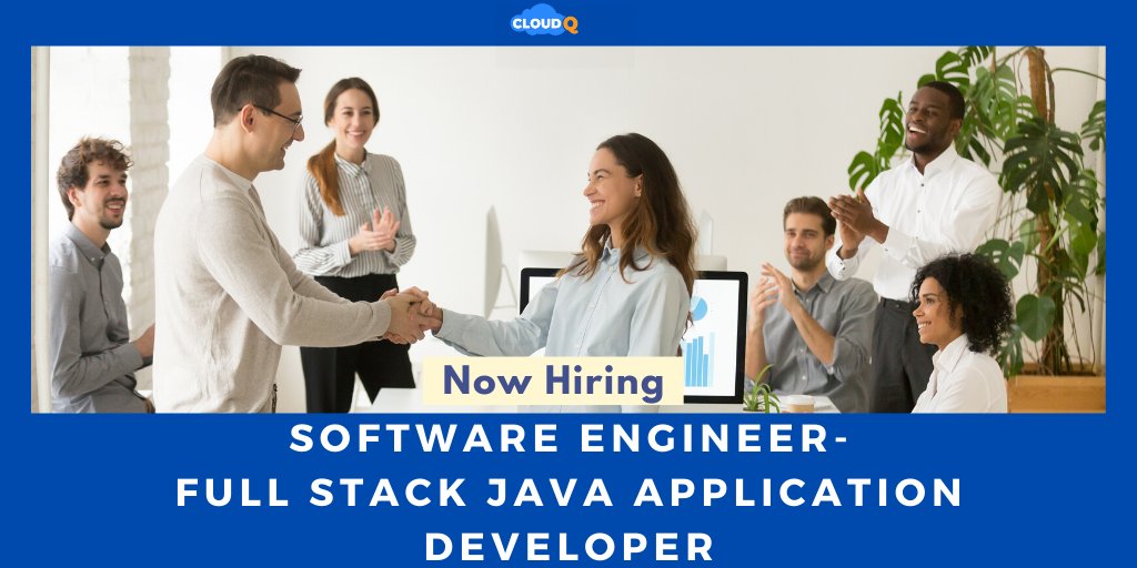 cloudqusa's tweet image. Immediately Hiring!!
Great Opportunity for #FullStackJavaDevelopers. Apply Online bit.ly/3faKNaH #urgenthiring #fullstackjavadevelopers #jobs #cloudq #nowhiring #currentlyhiring #immediatelyhiring #JobSearch #Jobs #JobSeekersWednesday #Jobsoftheweek