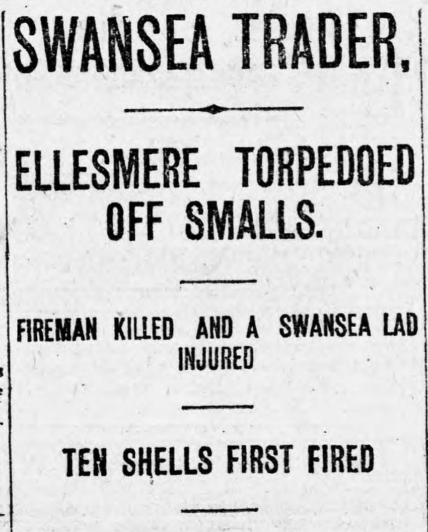 A week in Welsh waters:During the First World War the Imperial German Navy (Kaiserliche Marine) possessed a fleet of submarines which attacked Allied trade routes in the seas. Thousands of merchant vessels were sunk, many carrying vital resources for the war effort. [1/7]