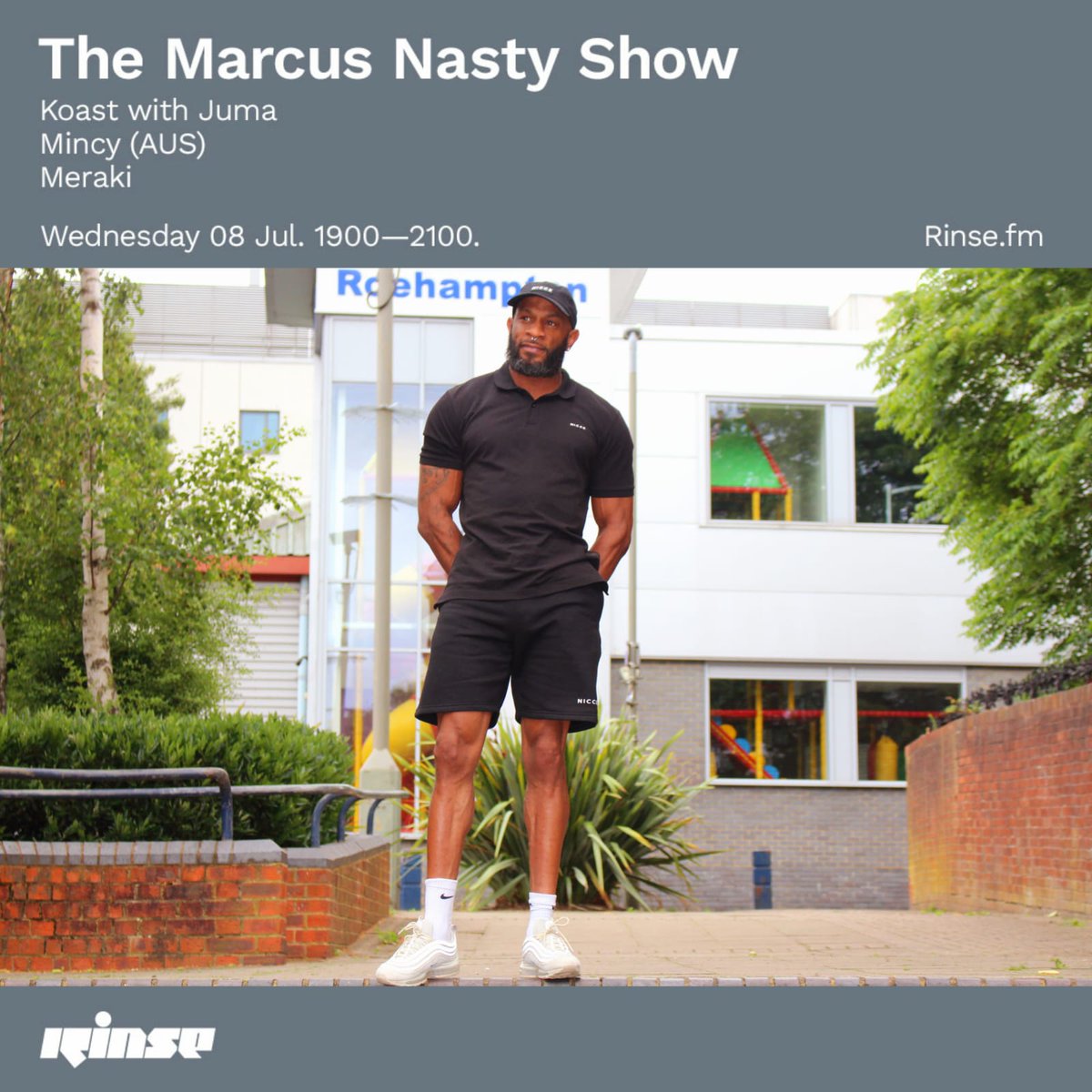 RinseFM's tweet photo. Taking you through to 9PM it's The @MarcusNasty Show w/ #Koast with #Juma #Mincy (AUS) &amp; #Meraki 

On your https://t.co/Q0ed1ktSEG &amp; 106.8FM

#RinseFM https://t.co/r6zJb5086F