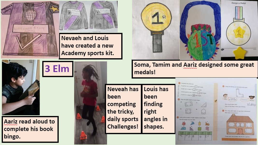 NottmPrimary's tweet photo. The year three children are having great fun participating in this week's sport theme. They are really enjoying taking part in the daily fitness challenges as well as completing lots of sport related tasks - well done all of you, you're doing great! #year3homelearning #sport https://t.co/rDjnspEVi8