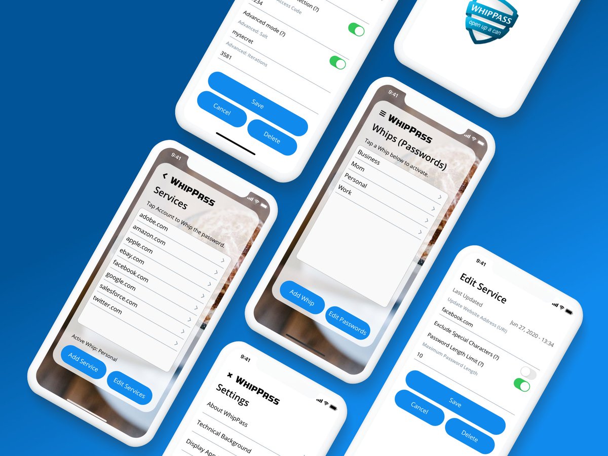 The <a href="/WhipPassApp/">WhipPass</a> is now available on the App Store 🚀
apps.apple.com/au/app/whippas…
WhipPass makes all your online accounts secure with its new free service. Level-up your online security🛡️
Made with @appgyver
 
#passwords #pwdhash #NoCode #security #passwordmanager