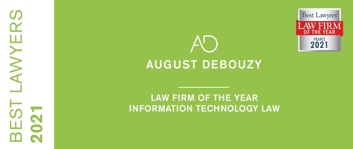 Depuis 2010, le cabinet August Debouzy est classé parmi les meilleurs cabinets d'avocats de France d'après le classement <a href="/BestLawyers/">Best Lawyers</a>. Cette année, August Debouzy est désigné "Law Firm of the year" dans la spécialité Technologies-Média-Propriété Intellectuelle.
Félicitations !