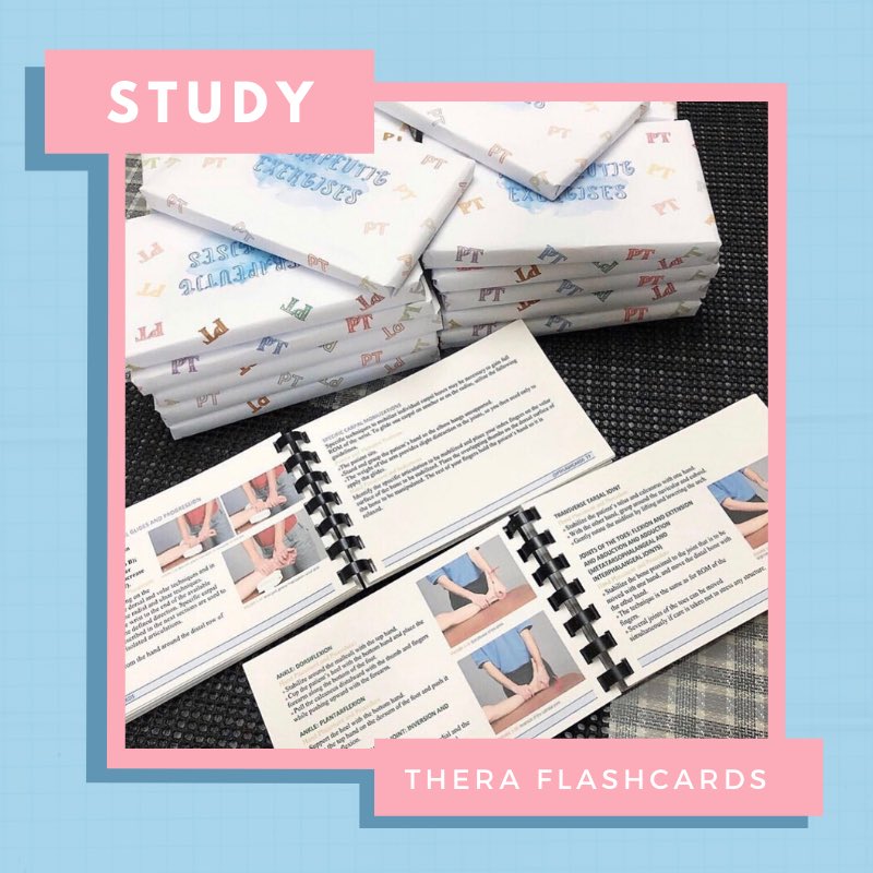 PT flashcards on Twitter "Therapeutic Exercise FLASHCARDS for sale 💀