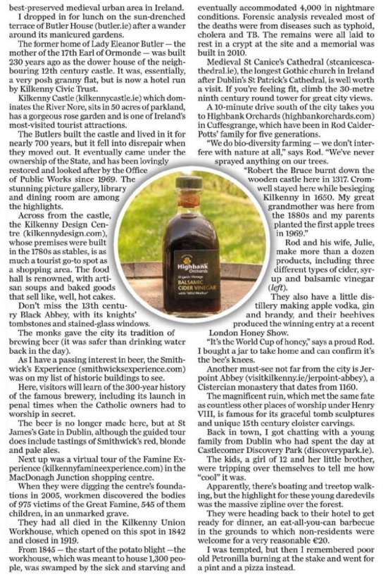 TLMarketingLtd's tweet photo. Such a lovely feature from Jim Gallagher in the Sunday Life @BelfastTelegraph last weekend following a press trip to Kilkenny we organised last year. Have a read below for some of the top things to do and places to stay in Kilkenny. https://t.co/ASHTJdy6KS
