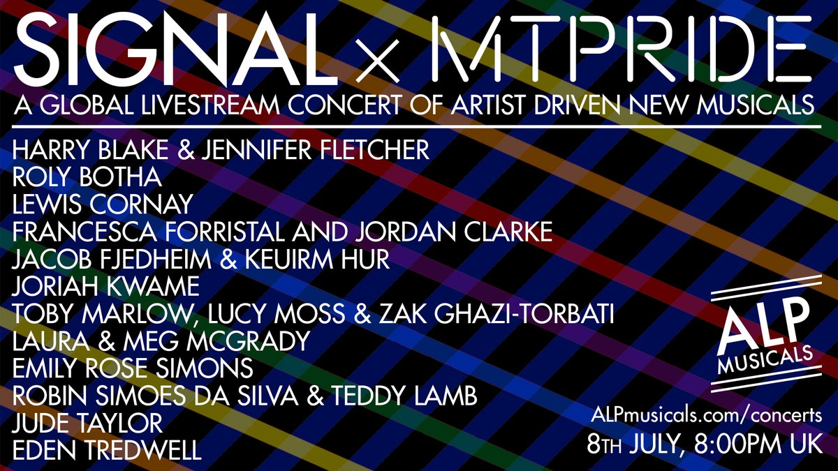 TONIGHT! #SIGNALxMTPRIDE! Join this insane line up of song writers & a host of performers for an evening of new LGBTQ+ writing. youtube.com/watch?v=eTCfKz…
