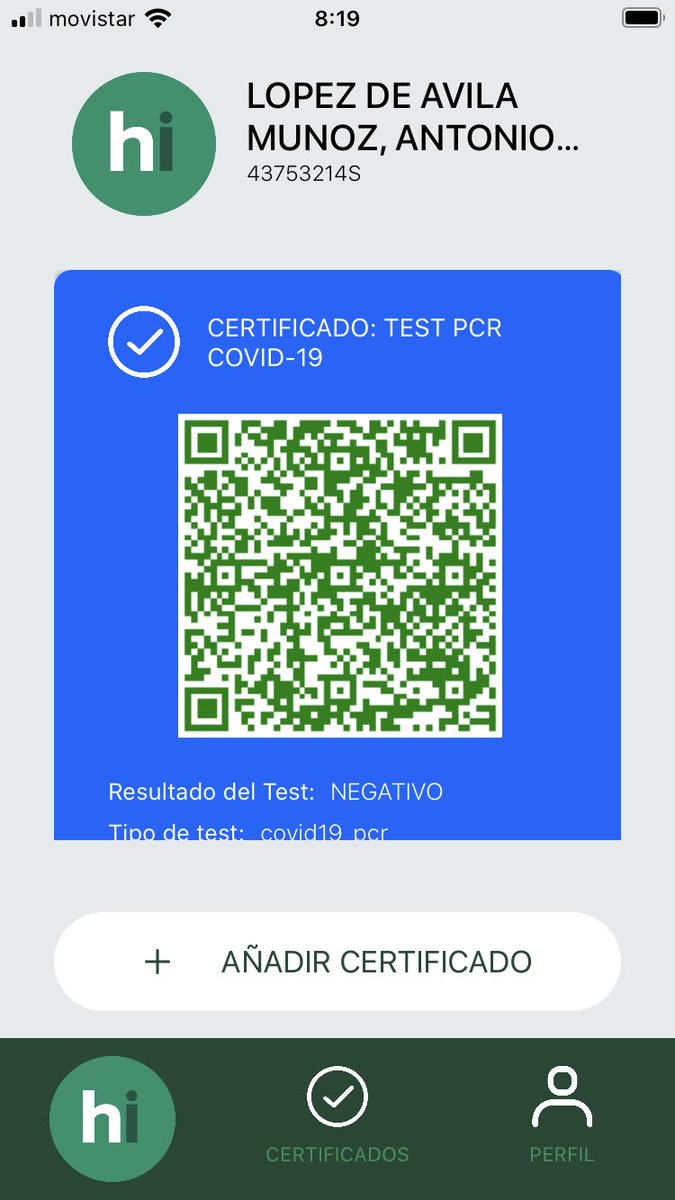 alopezdeavila's tweet photo. Hoy hemos probado con éxito #hicard en este vuelo de prueba con la @UNWTO y el @GobiernoCan #Canarias #DestinoSeguro
Todos vamos con nuestro código verde que nos da seguridad a nosotros y a los demás
Gracias a todos por la confianza depositada
@TourismDds @TheAirInstitute https://t.co/rfXQ74zFaE