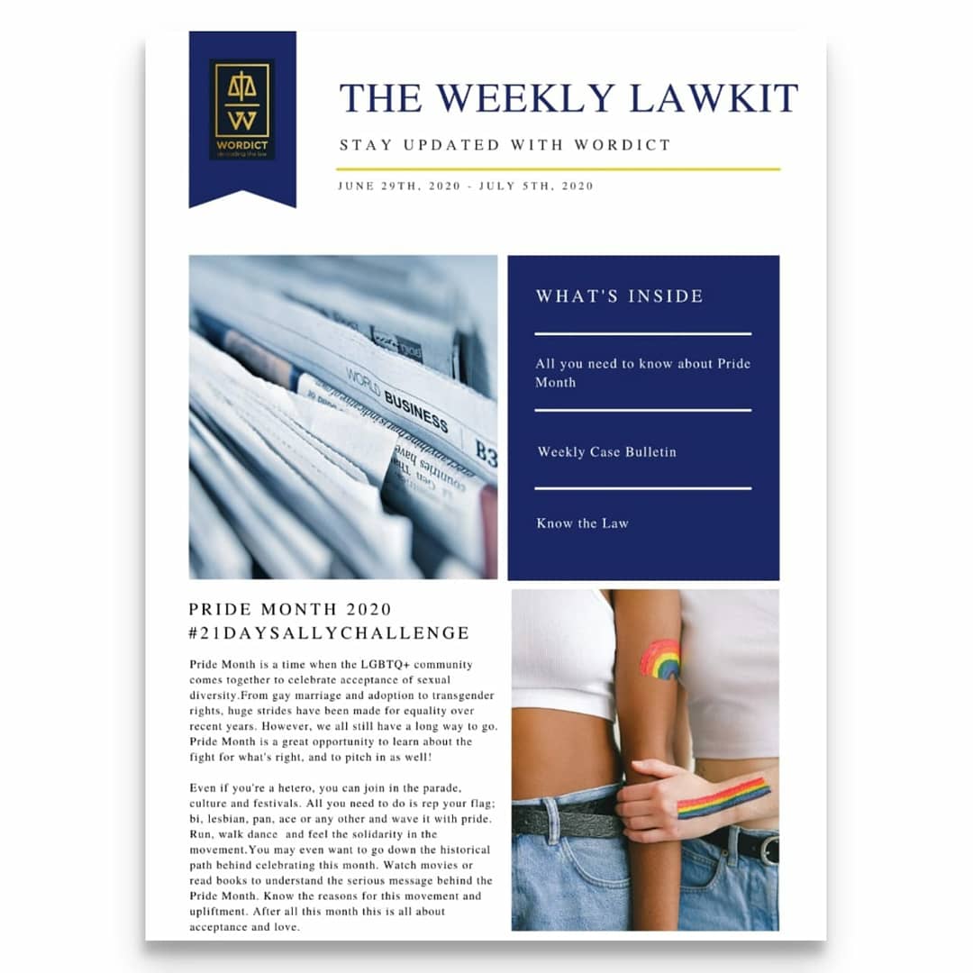 TeamWordict's tweet photo. We are glad to present to our community a weekly lawkit with all the essentials you need to keep your sock up for the week. Show support and DM for a free subscription and the full bulletin.
#weeklytopics #Lawyer #SupremeCourt #lawstudent #wednesdaymorning https://t.co/mSWbQONg87