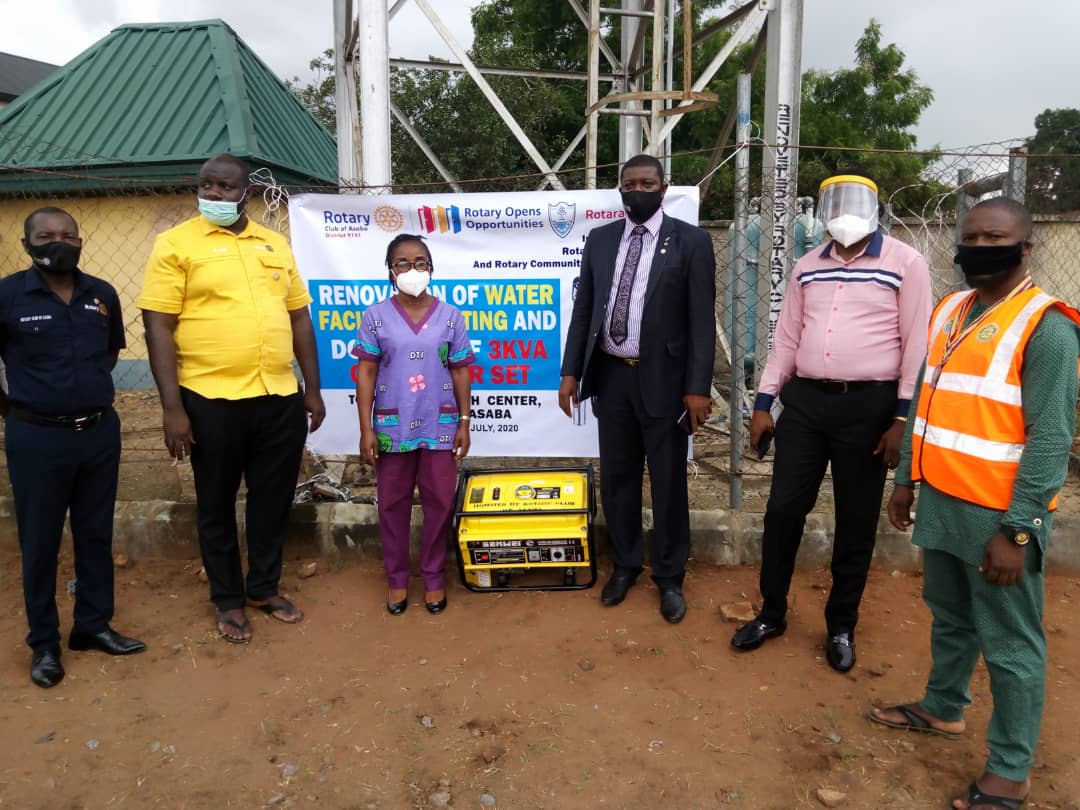 RDistrict9141's tweet photo. Rotary club of Asaba in partnership with Rotaract Club of Asaba Community Base and Rotary Community Corps Cable Point Asaba, Installed a submersible water pump, donated a generator set,  re-piped, and repainted the Primary Healthcare Center in Cable Point Asaba.

#RotaryIsGood https://t.co/4eSPlnLeOk