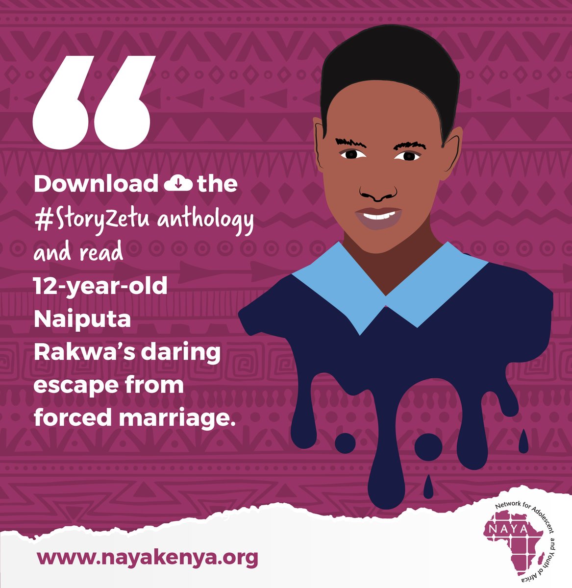 NAYAKenya's tweet photo. In Kajiado County, Teen Pregnancy is not an anomaly. It is the norm, supported by retrogressive cultures. We need to stand up to FGM and end the scourge of Child Marriage. #StoryZetu gives a glimpse into the lives of affected girls.

https://t.co/rk8g9s8kp2 #EndTeenPregnancies https://t.co/tBPn53d1fb
