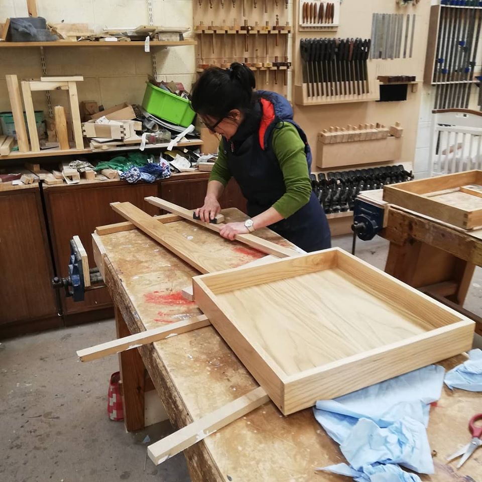 BrayInstituteFE's tweet photo. After two years of studying furniture making at BIFE, Julia produced this exceptional desk. Displaying a range of skills including Design, Draughting, Joinery, Spraying, Finishing, drawer fitting, carcase construction, and assembly.
#bife #furniture #design #furnituremakingcourse https://t.co/VURnpAOWul
